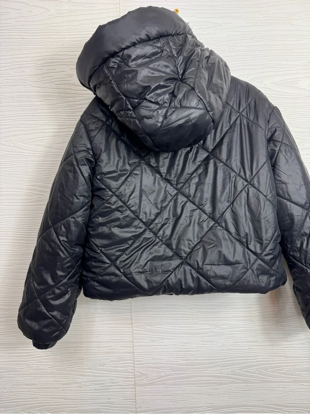 Girls Michael Kors Black Quilted Hooded Puffer Jacket‎ 7/8